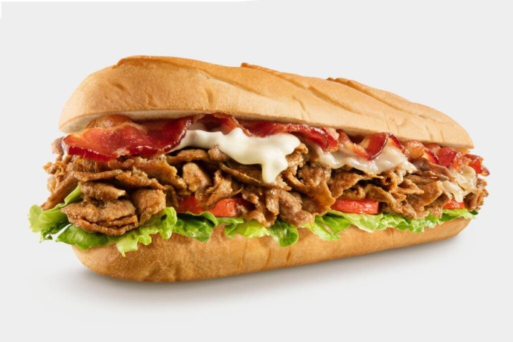 Charleys bacon philly cheesesteak